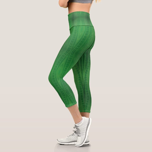 Leggings Capri Acceptation | Motif de Boho écologique (Gauche)