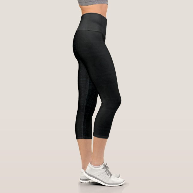 Leggings Capri Acceptation | Texture foncée Shibori (Droite)
