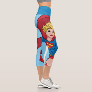 Leggings Capri Adorable Supergirl Stance