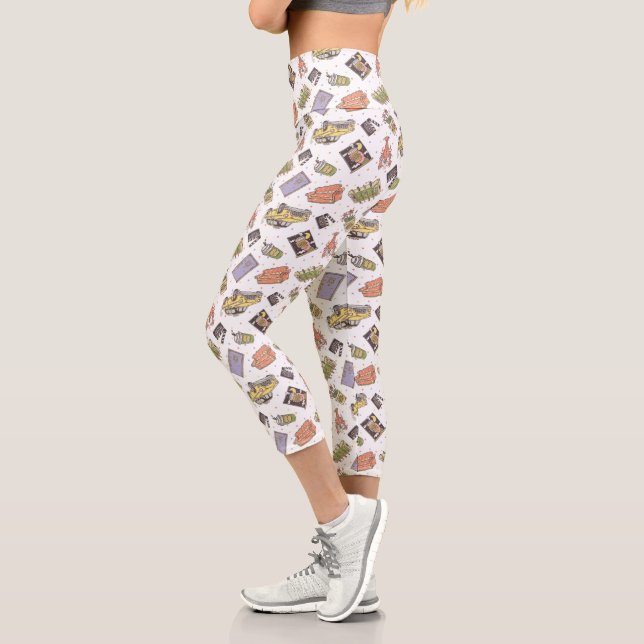 Leggings Capri AMIS™ | Motif d'icône Poka Dot (Gauche)