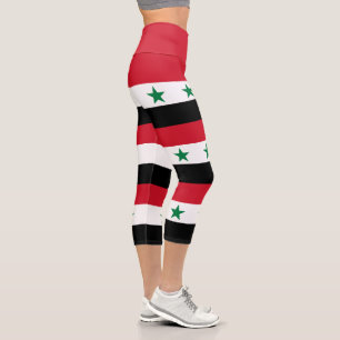 Leggings Capri Ancien drapeau de Syrie