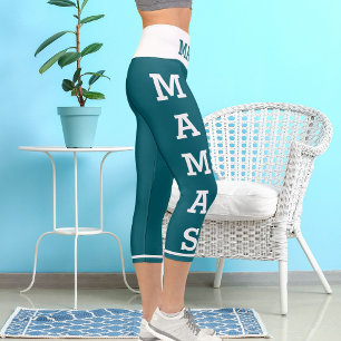 Leggings Capri Animaux de compagnie personnalisés Mamas Chats Cap