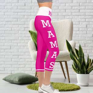 Leggings Capri Animaux de compagnie personnalisés Mamas Chats Cap