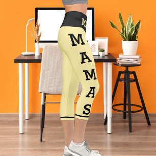 Leggings Capri Animaux de compagnie personnalisés Mamas Chats Cap