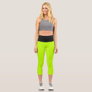 Leggings Capri Antigel Noir Haut taille Yoga Capris