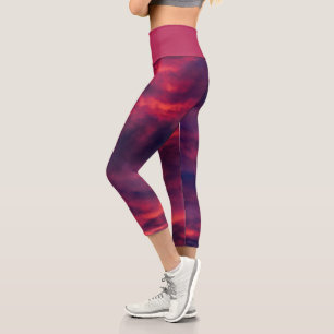 Leggings Capri août rouge