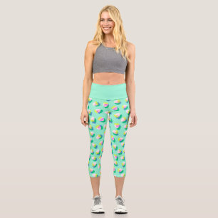 Leggings Capri Aqua aux fraises