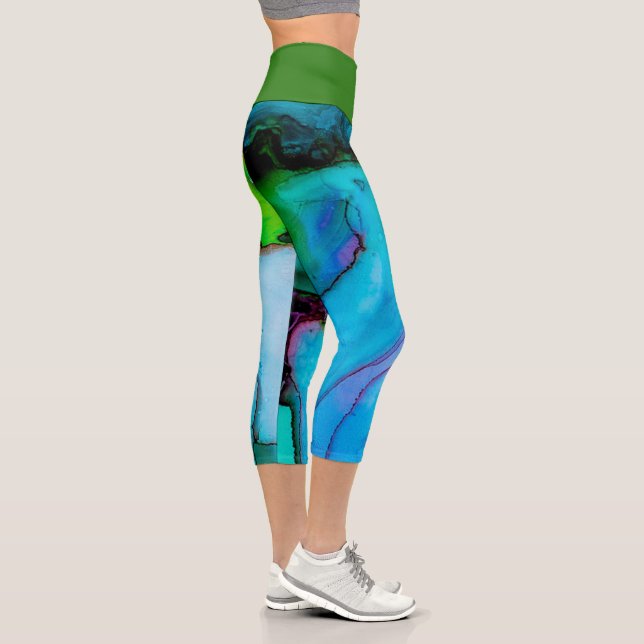 Leggings Capri Aquarelle (Droite)