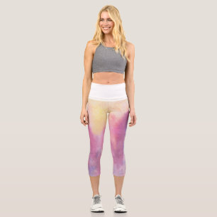 Leggings Capri Aquarelle Capris haut taille