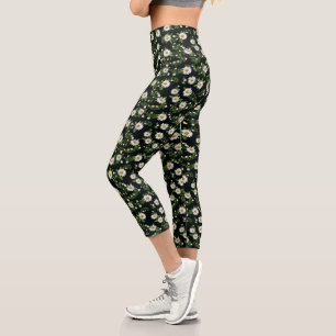 Leggings Capri Aquarelle sur noir