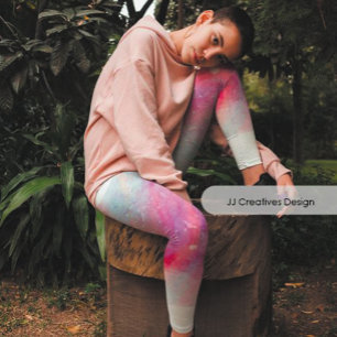 Leggings Capri Aquarelles mélangées avec du beau papillon pourpre