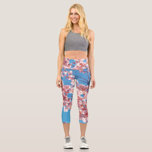 Leggings Capri Arbre à fleurs de cerisier Sakura
