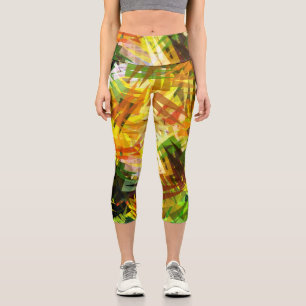 LEGGINGS CAPRI ARBRES ABSTRAITS