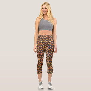 Leggings Capri Art du chat   Cute Chat Motif Enfant
