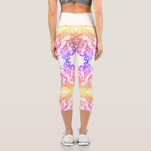 Leggings Capri Art nouveau Alphonse Mucha salon femme