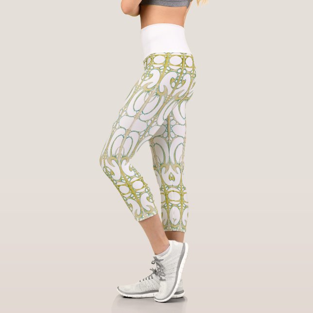 Leggings Capri Art nouveau Art nouveau Alphonse Mucha Art abstrai (Gauche)