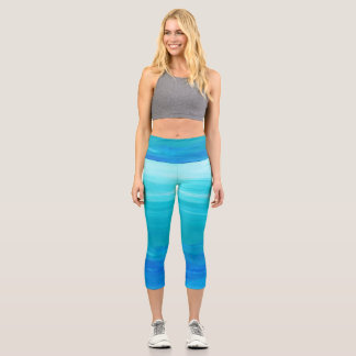 Leggings Capri Attraper Les Vagues Océaniques