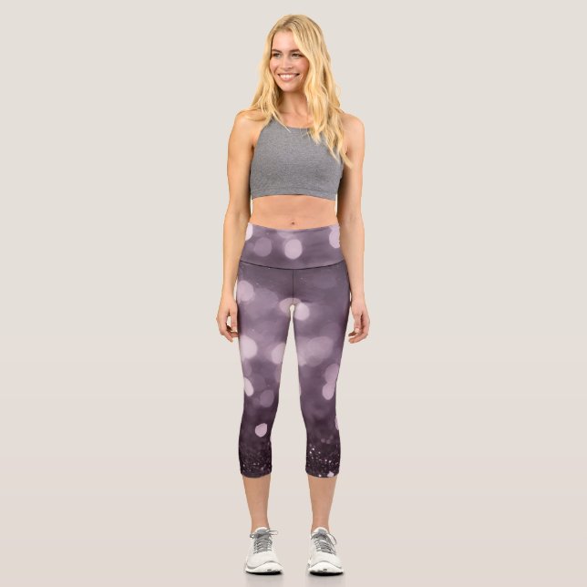Leggings Capri 🔮 Aura d'Améthyste (Recto)