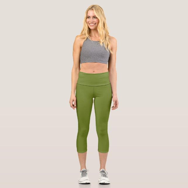 Leggings Capri Avocado couleur uni uni (Recto)