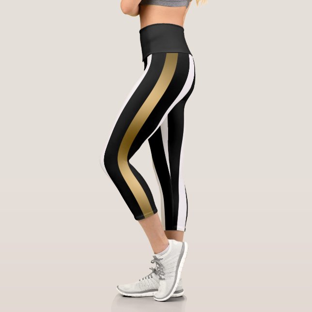 Leggings Capri Bandes noires (Gauche)