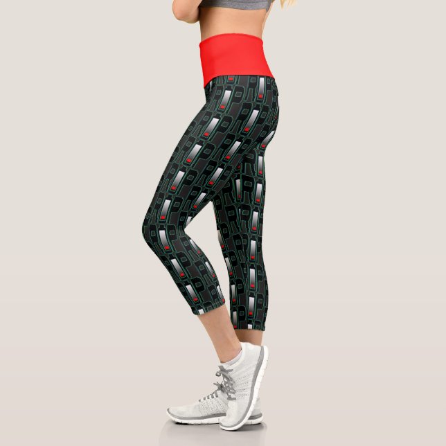 Leggings Capri Batterie RIP haute taille Yoga Capris (Gauche)