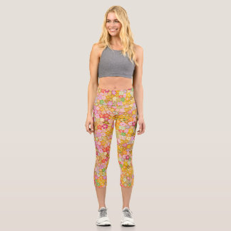 Leggings Capri beau motif floral