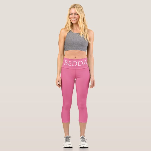 Leggings Capri BEDDA Rose) (Recto)