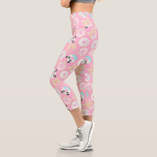 Leggings Capri beignets animaux et arroses mignonnes