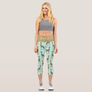 Leggings Capri Belle impression Giraffe