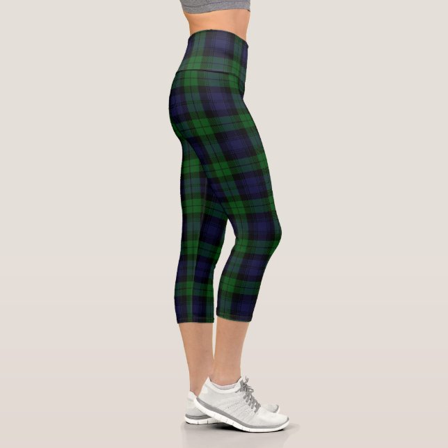Leggings Capri Black Watch Tartan Plaid (Droite)