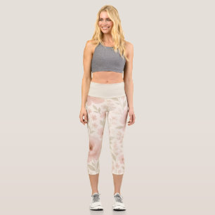 Leggings Capri Bloom Energy Motif Floral Yoga de Luxe