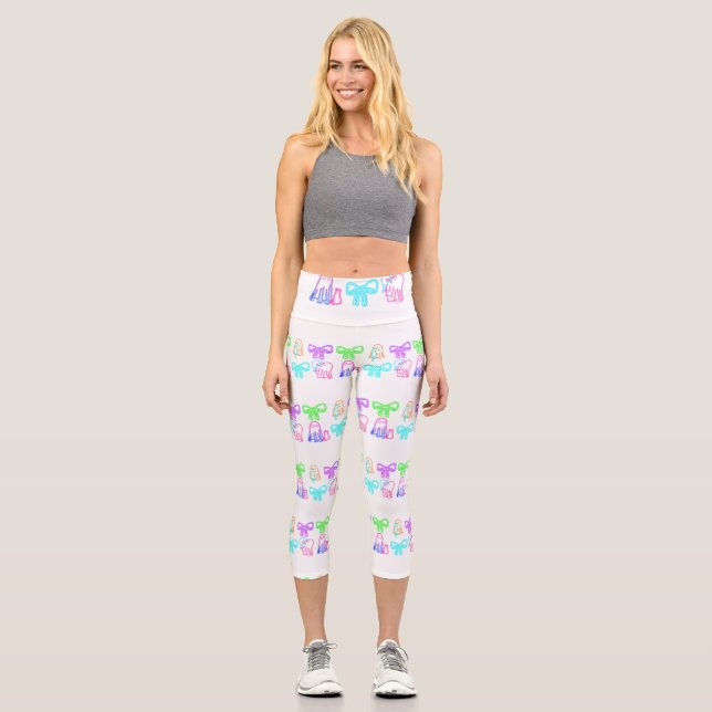 Leggings Capri Boo! loves her cat (Recto)