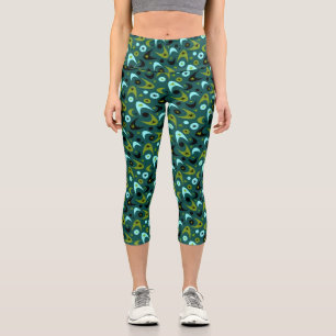 Leggings Capri Boomerangs rétro
