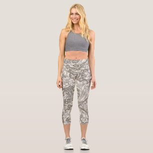 Leggings Capri Bot floral à fleurs à boutons de William Morris Ba