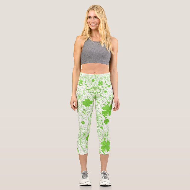 Leggings Capri Brise d'émeraude (Recto)