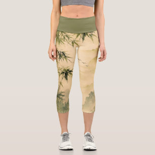 Leggings Capri Brume de bambou sage