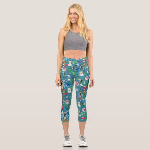 Leggings Capri Buddy l'elfe et personnages Motif Turquoise