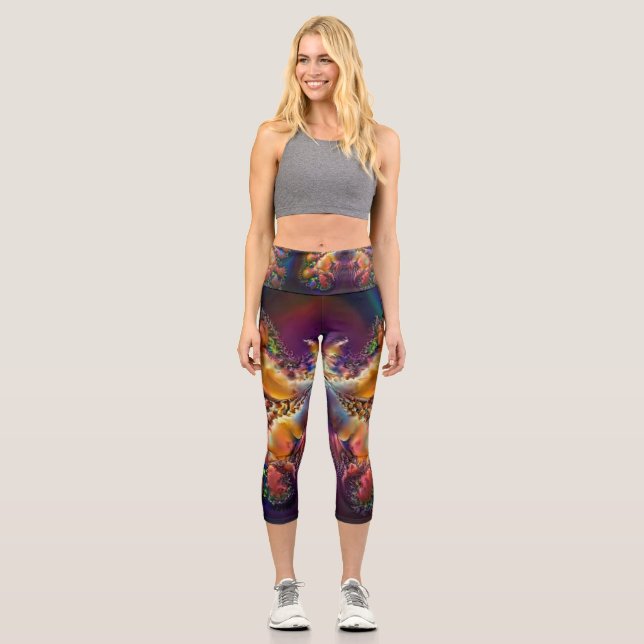 Leggings Capri Butterfly nebula (Recto)