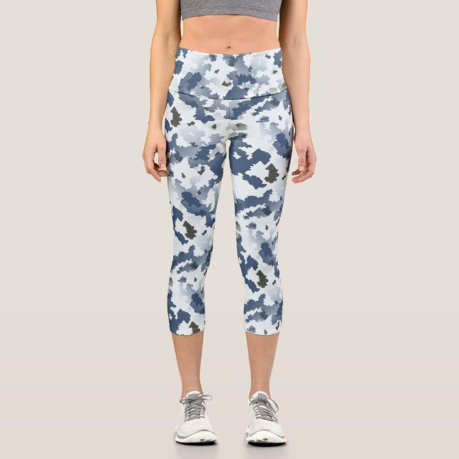 Leggings Capri Camouflage d'hiver (Recto)