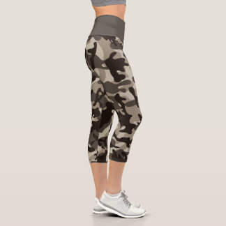Leggings Capri Camouflage du quartier fermé