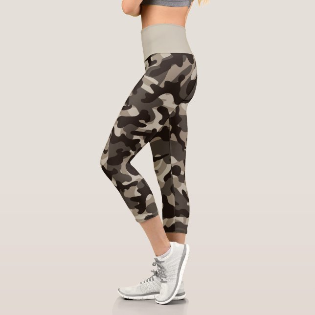 Leggings Capri Camouflage du quartier fermé (Gauche)