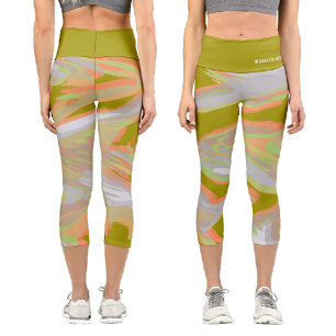 Leggings Capri Camouflage holographique personnalisé