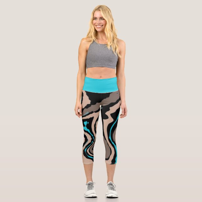 Leggings Capri Capri tapis d'entraînement (Recto)