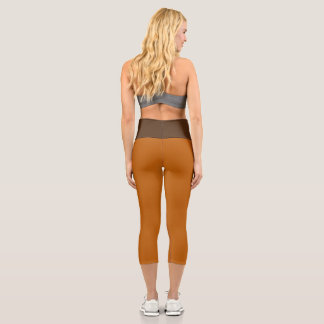 Leggings Capri Capris À DEUX TONNES / Haute Taille