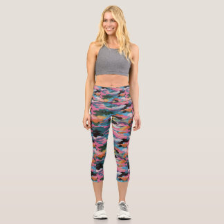 Leggings Capri Capris de yoga personnalisés à taille haute