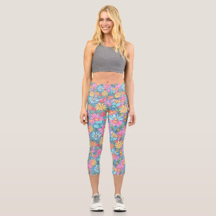 Leggings Capri Capris de yoga personnalisés à taille haute
