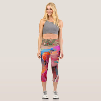 Leggings Capri Capris haut taille