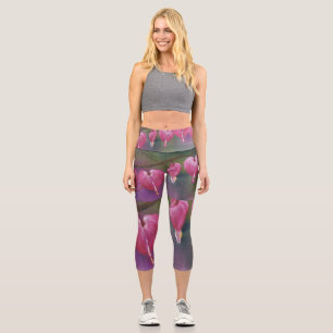 Leggings Capri Capris haut taille des Coeurs saignants de l'Alask