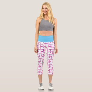 Leggings Capri Capris haut-taille motif