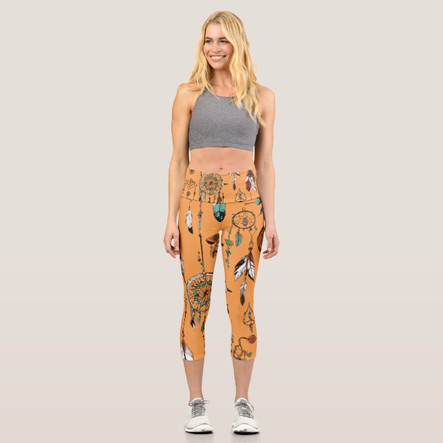 Leggings Capri Capris haut taille personnalisable (Recto)